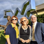 betty puskar, daughter & grandson at statue dedication